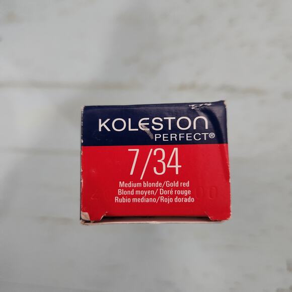 Wella Koleston Perfect 7/34 Medium Blonde/Gold Red Permanent Creme Hair Color2oz - Picture 2 of 5